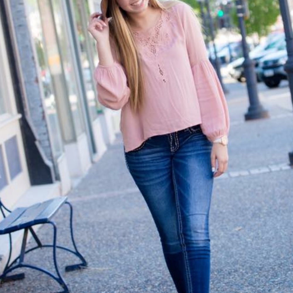Pink long sleeve shirt